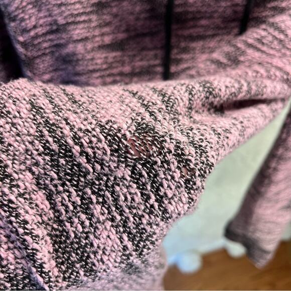 COPPER RIVET | Black & Pink Tweed Long Sleeve Adjustable Waist & Cuff Sweatshirt - Picture 14 of 16